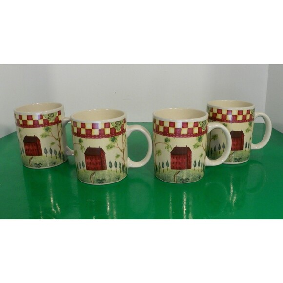 Thomson COUNTRY HOME Mug (s) LOT OF 4 Cs Coffee Hot Cocoa Cup - Picture 1 of 8